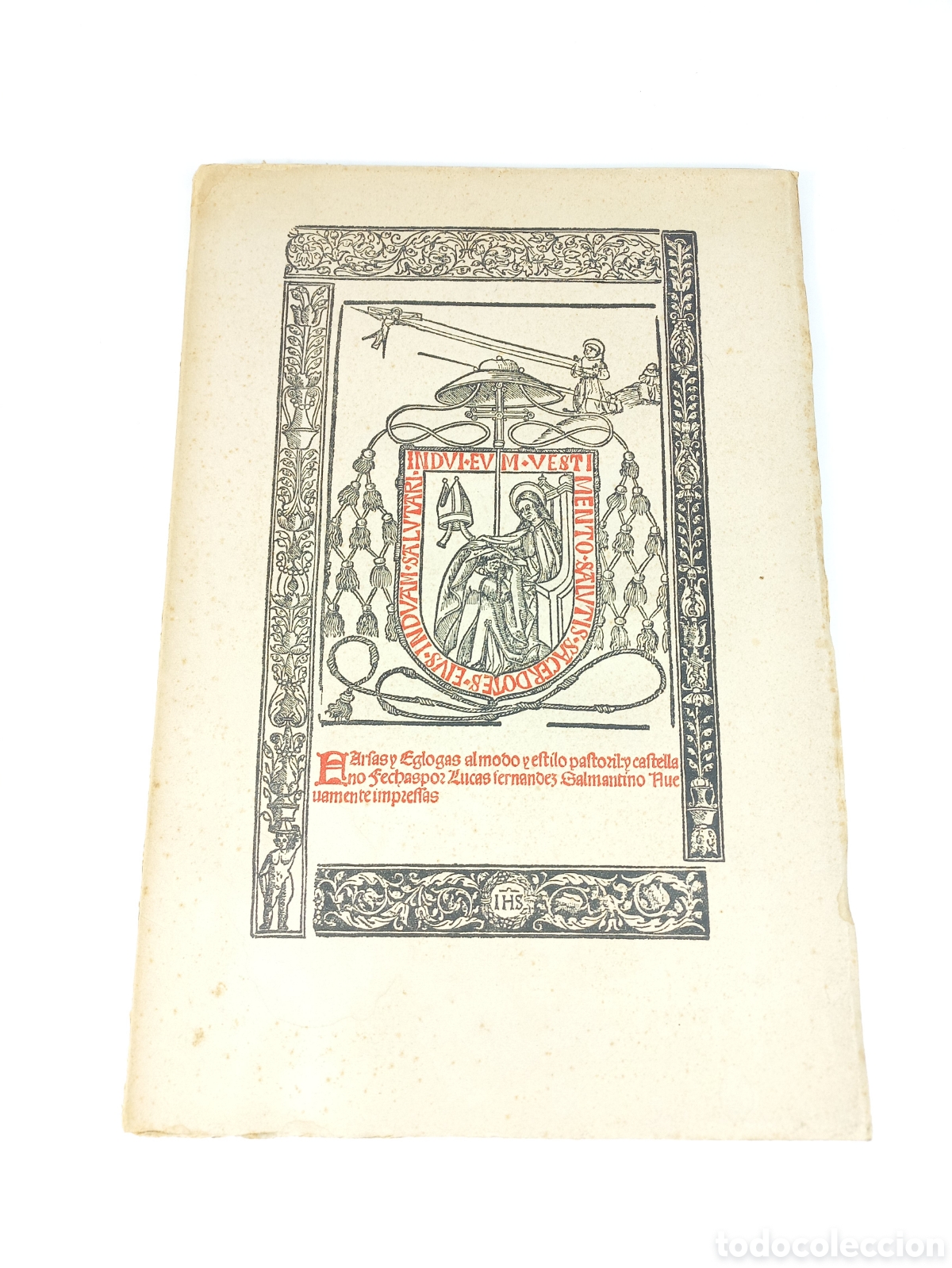 Old books: Farsas y Eglogas. Lucas Fern&aacute;ndez. RAE, Facs&iacute;mil, 1929.