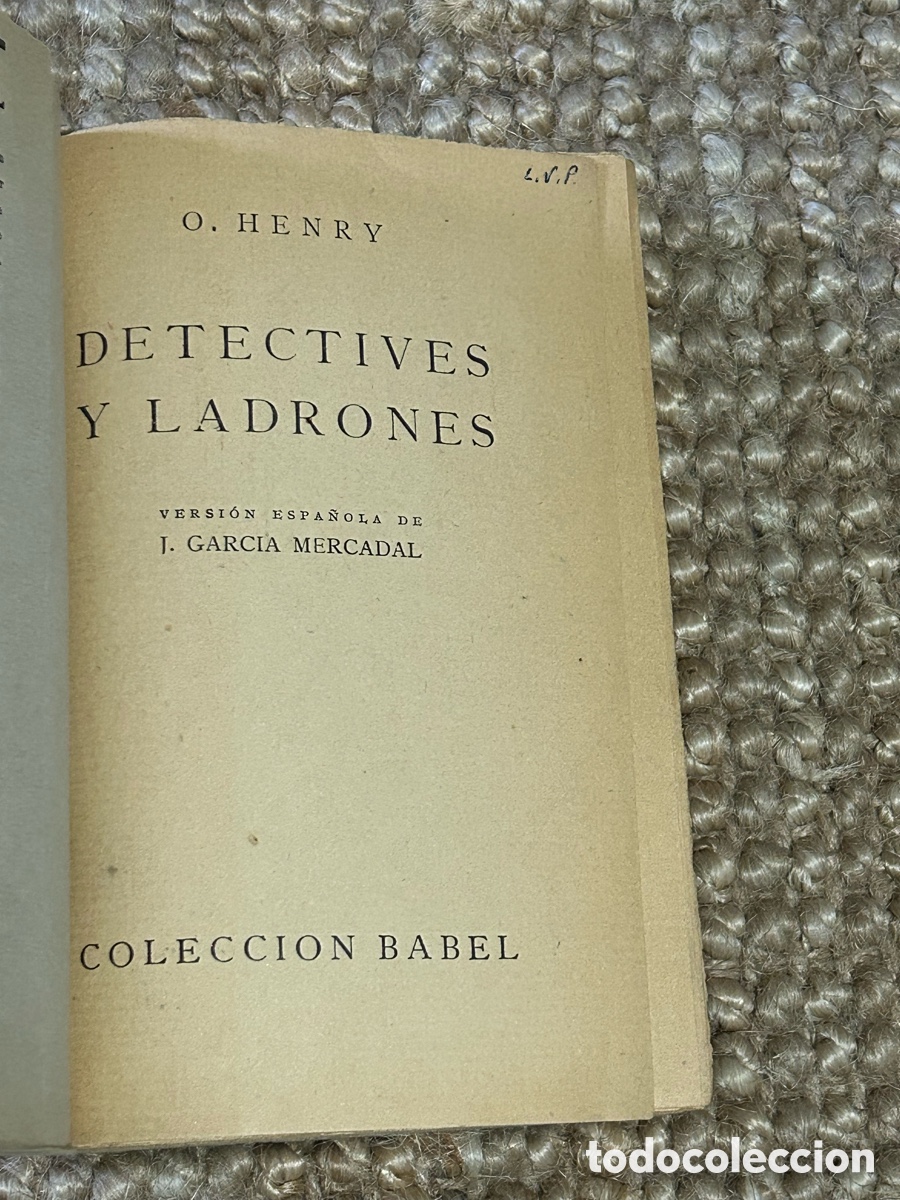 Libros antiguos: Detectives y ladrones - O. Henry - Espasa Calpe (1925) - Foto 3