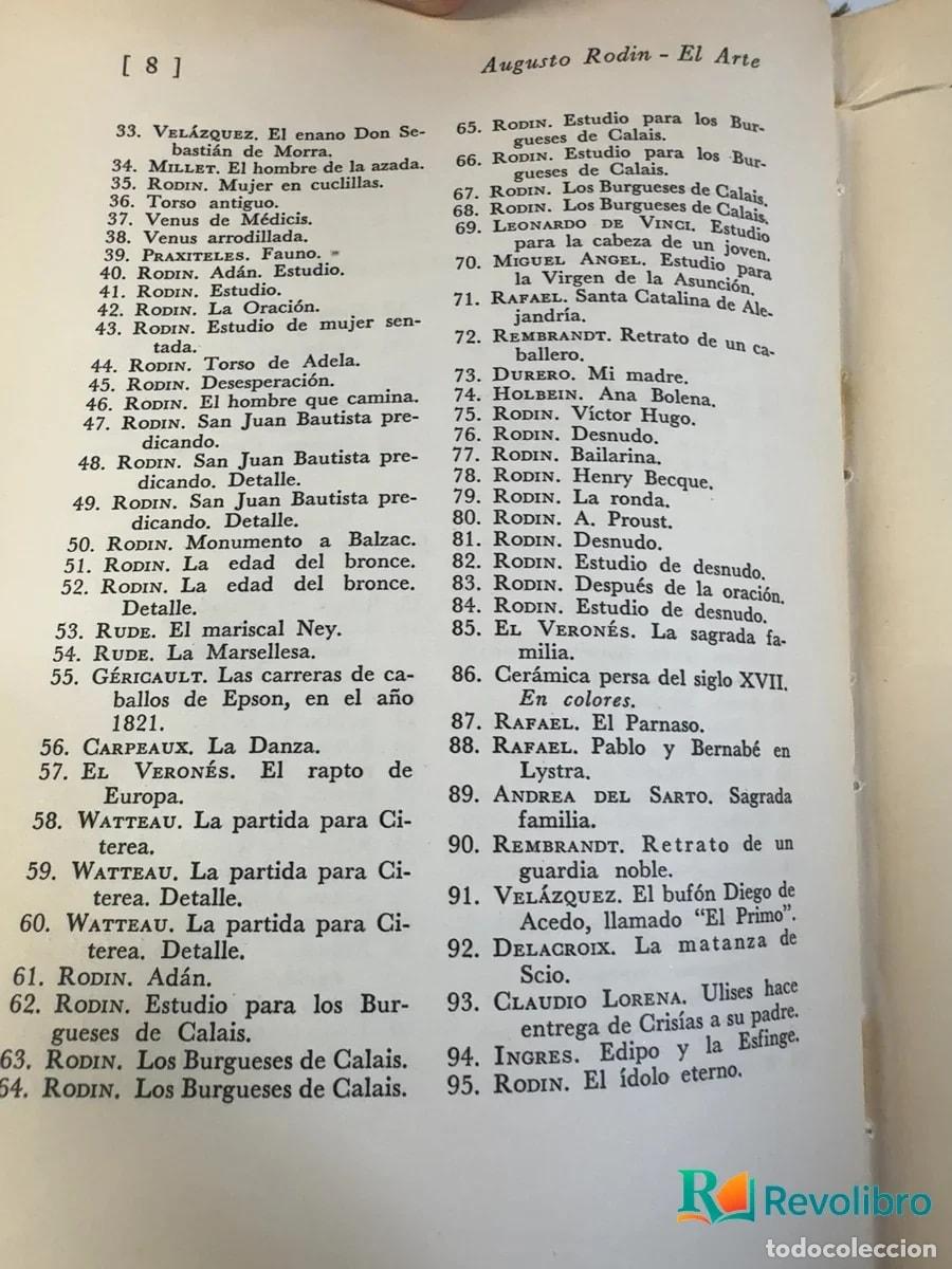 Libros antiguos: El arte - Augusto Rodin - Foto 5