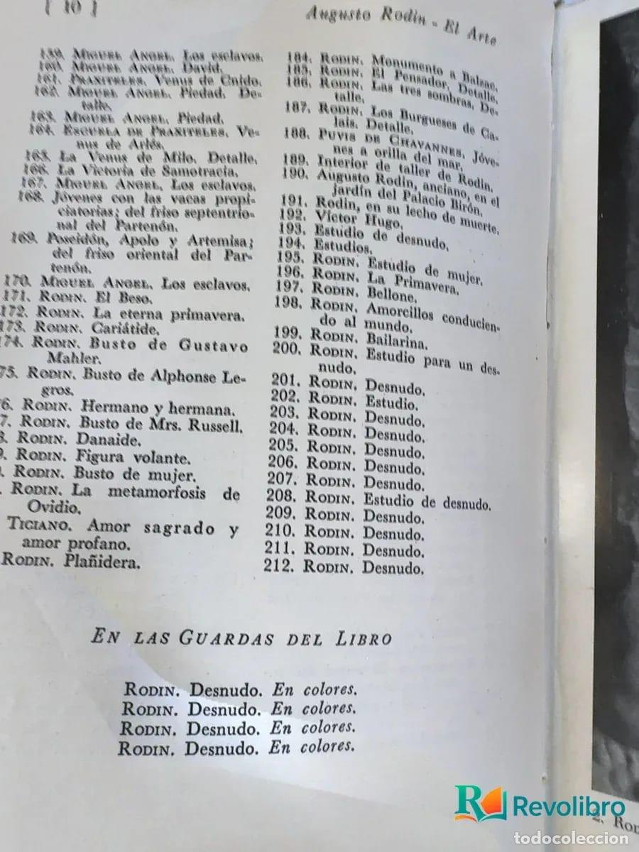 Libros antiguos: El arte - Augusto Rodin - Foto 7
