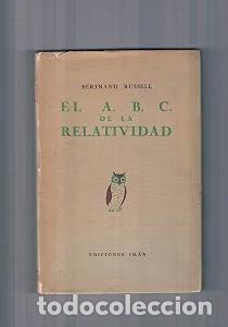 Libros antiguos: El A.B.C. de la relatividad: Segunda edici&oacute;n revisada - Bertrand Russell