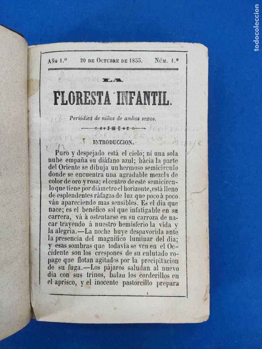 Libros antiguos: LA FLORESTA INFANTIL / 1855. VARIOS NUMEROS - Foto 2
