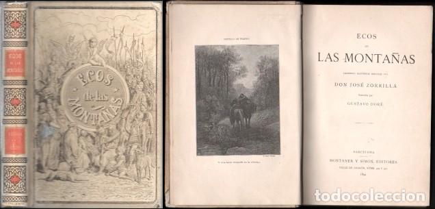 Libros antiguos: ECOS DE LAS MONTA&Ntilde;AS LEYENDAS HISTORICAS ESCRITAS POR DON JOSE ZORRILA - A-MOySI-151
