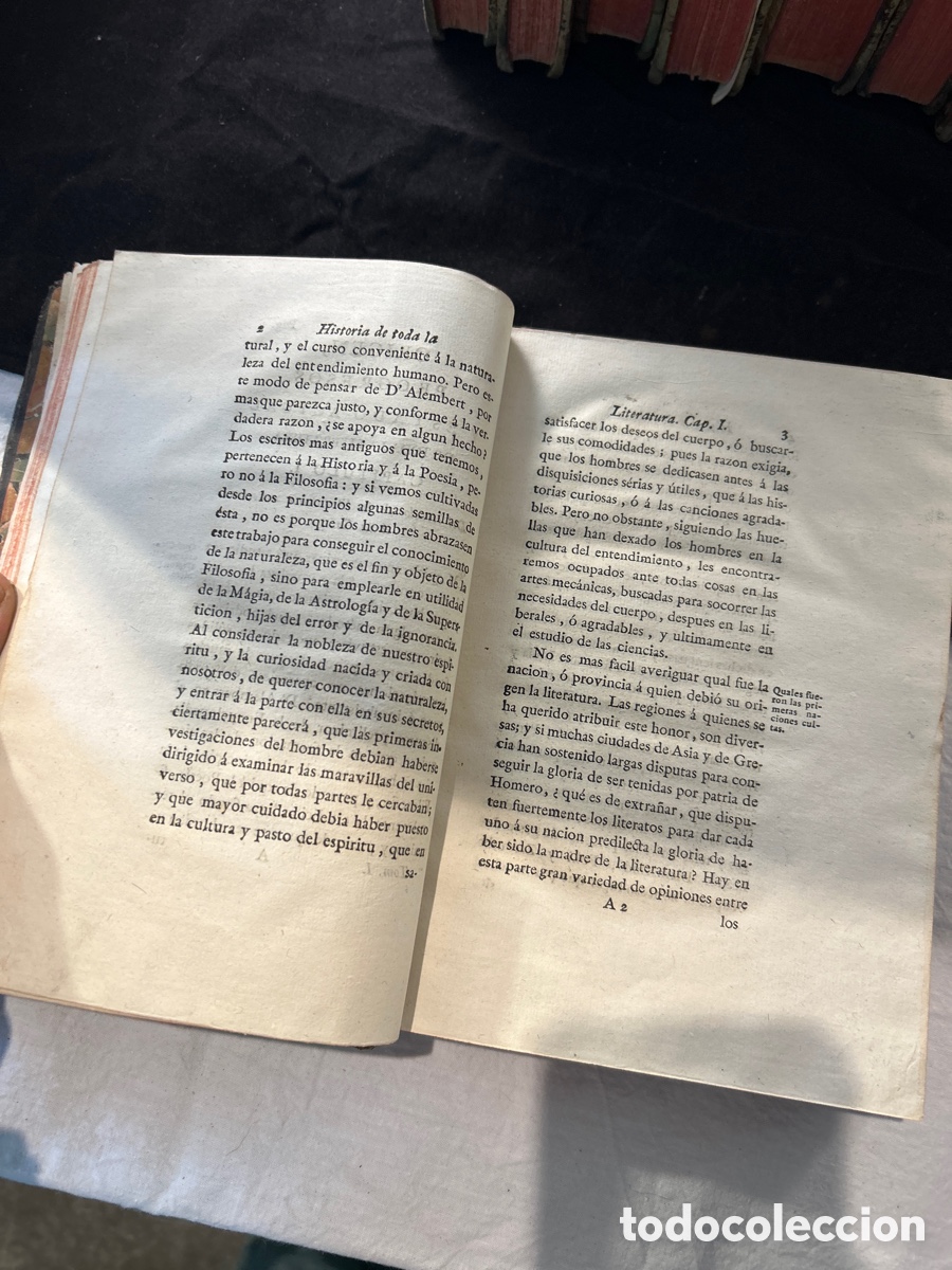 Libros antiguos: ORIGEN, PROGRESOS Y ESTADO ACTUAL DE TODA LA LITERATURA - Foto 3