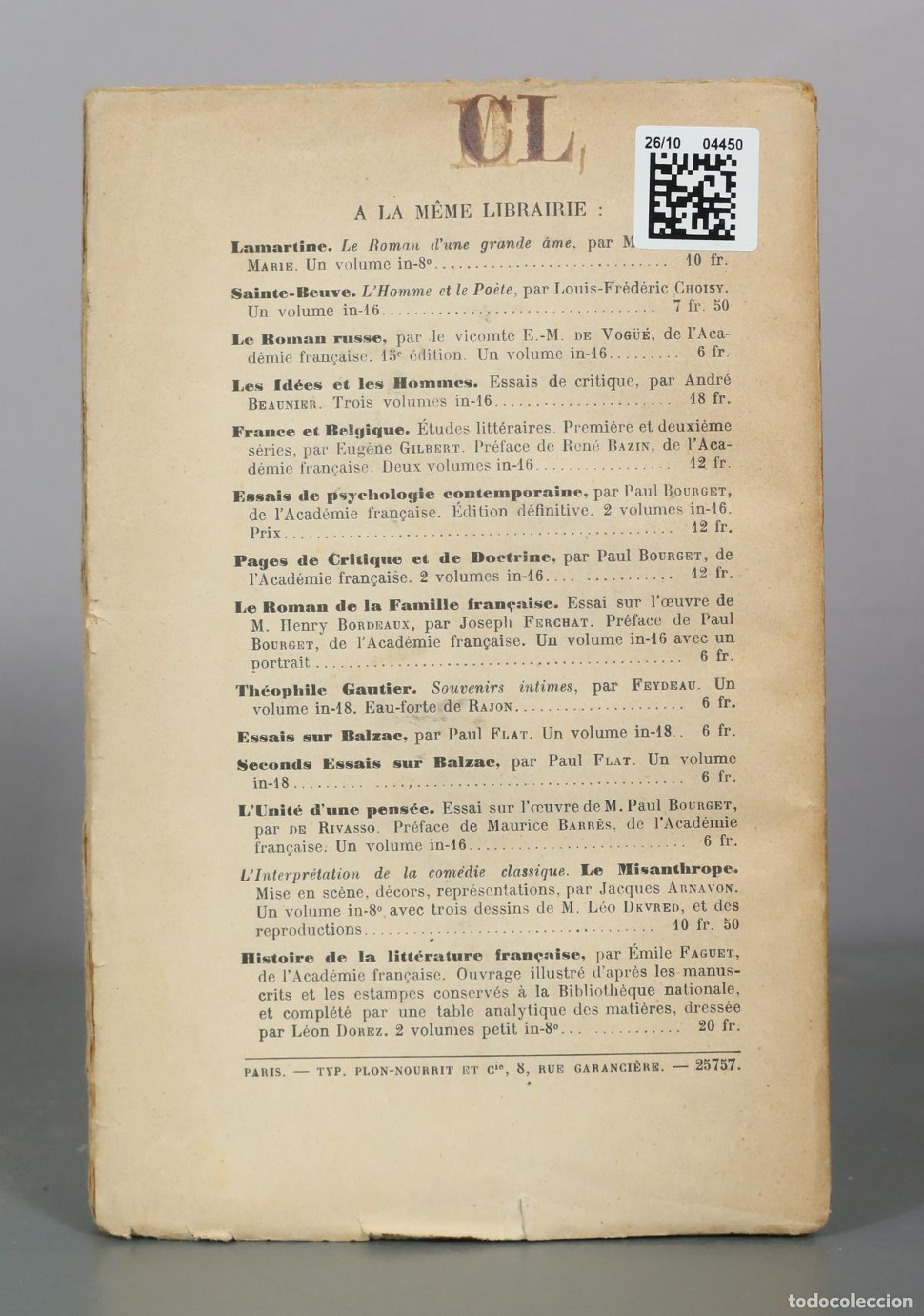 Libros antiguos: Mais l Art est difficile - Jacques Boulenger - Librairie Plon - Foto 2
