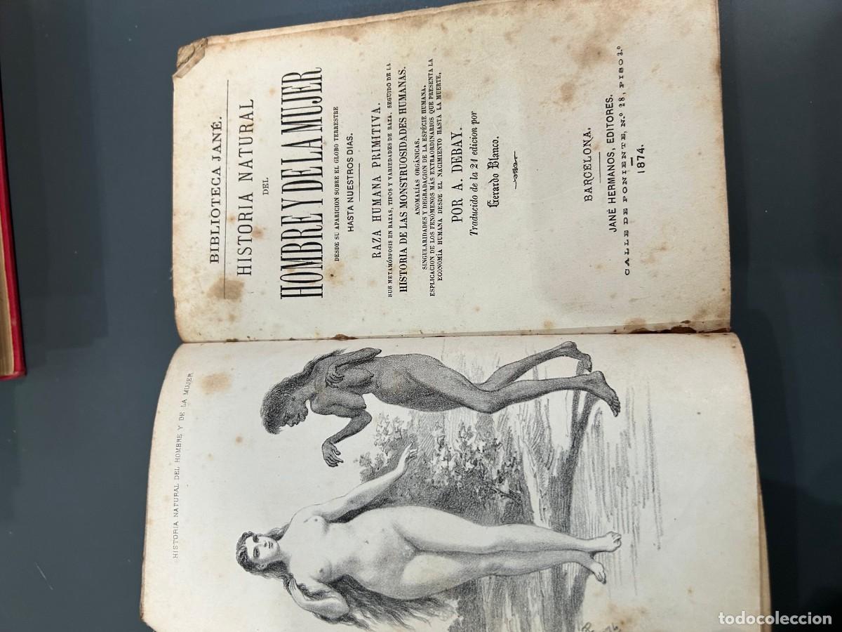 Libros antiguos: HISTORIA NATURAL DEL HOMBRE Y LA MUJER. DEBAY. 1874.