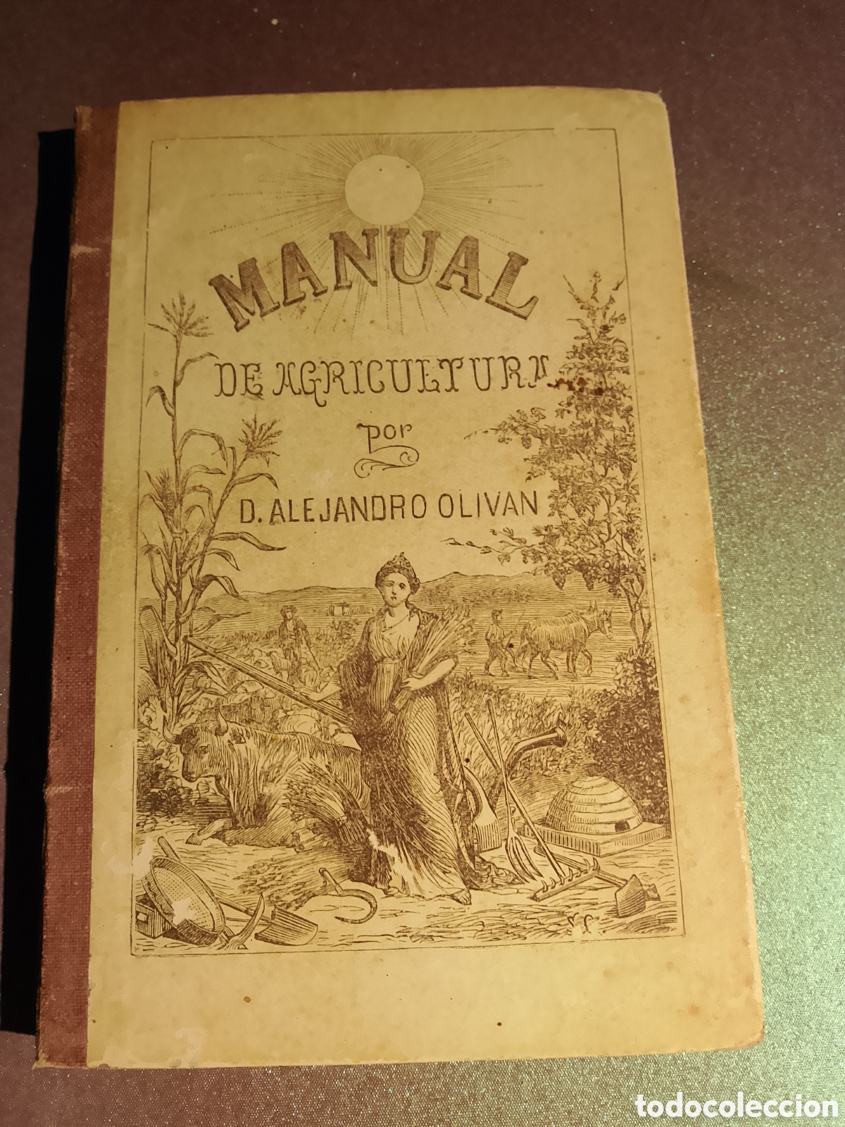Libros antiguos: Manual de Agricultura - Alejandro Olivan - 1880 - Foto 2