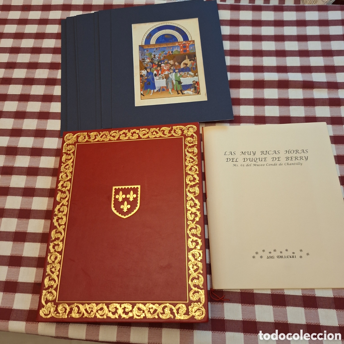 Libros antiguos: facs&iacute;mil o l&aacute;minas coleccionables de la obra Las muy ricas horas del Duque de Berry