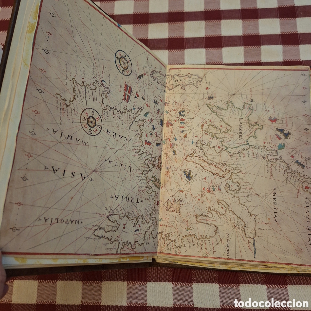 Libros antiguos: facs&iacute;mil del Atlas de Oliva - Foto 4
