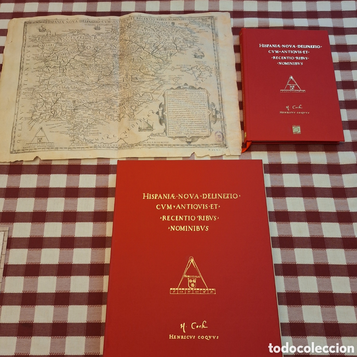 Libros antiguos: HISPANIAE NOVA DELINEATIO CUM ANTIQUIS ET RECENTIORIBUS NOMINIBUS.
