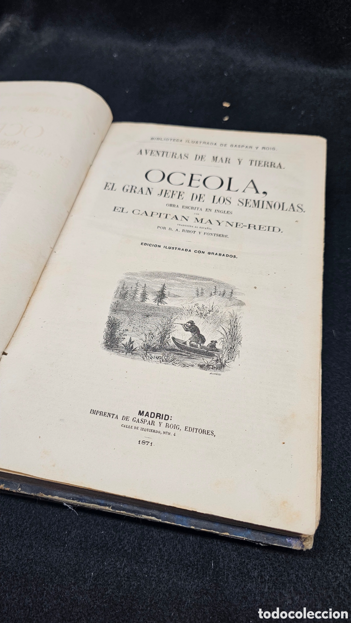 Libros antiguos: 2 libros antiguos con grabados 1871 - Foto 3
