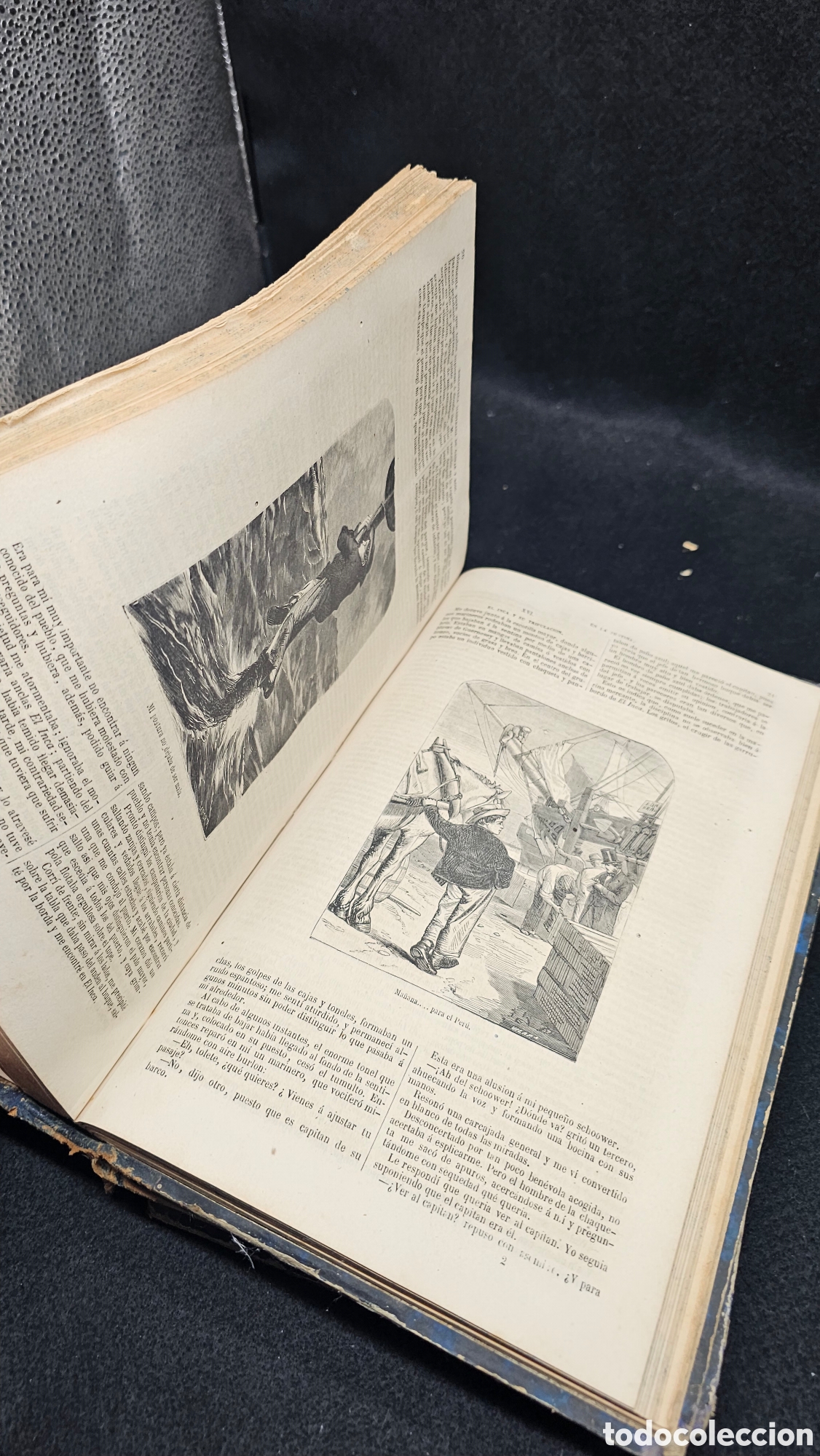 Libros antiguos: 2 libros antiguos con grabados 1871 - Foto 7