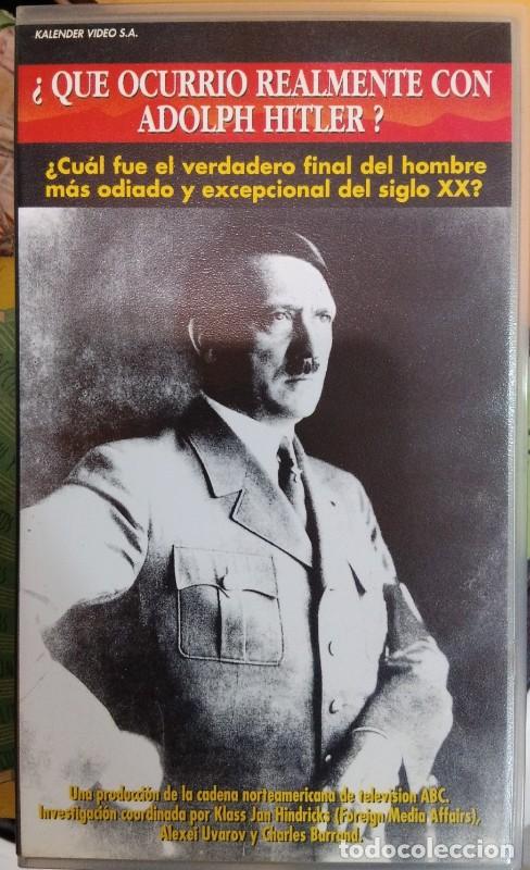 Livres anciens: Video VHS: Qu&eacute; ocurri&oacute; realmente con Adolph Hitler