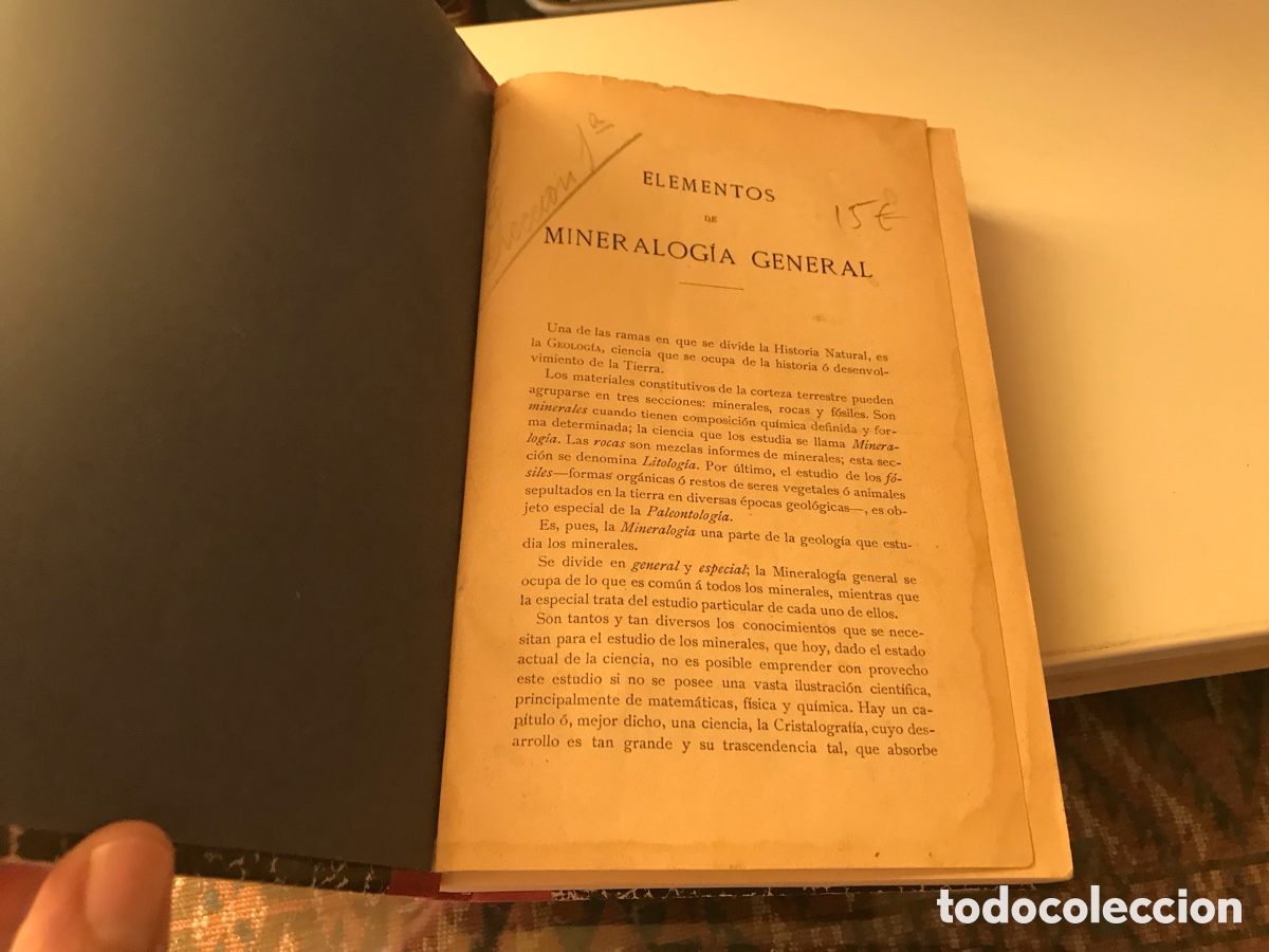 Libros antiguos: Elementos de mineralog&iacute;a general - Foto 3