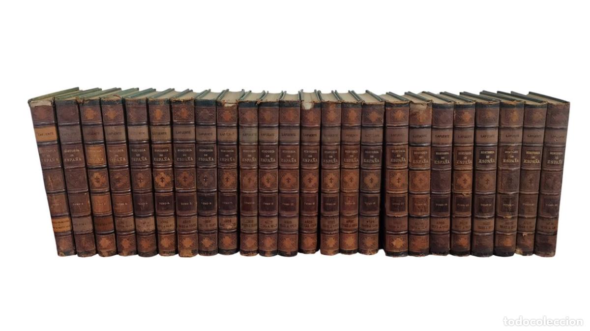 Libros antiguos: HISTORIA GENERAL DE ESPA&Ntilde;A [...]. MODESTO LAFUENTE. 24 TOMOS (1-23 / 25). ED. MONTANER Y SIMON. 1887