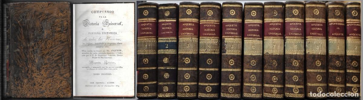 Libros antiguos: COMPENDIO DE HISTORIA UNIVERSAL O PINTURA HISTORICA DE TODAS LAS NACIONES - 11 TOMOS - A-H-2162