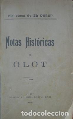 Libros antiguos: Notas hist&oacute;ricas de Olot 3 tomos en 1 - Foto 2