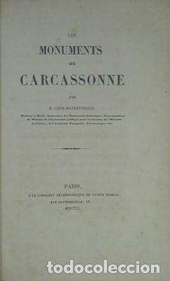 Libros antiguos: Les Monuments de Carcassonne - M. CROS-MAYREVIEILLE - Foto 2