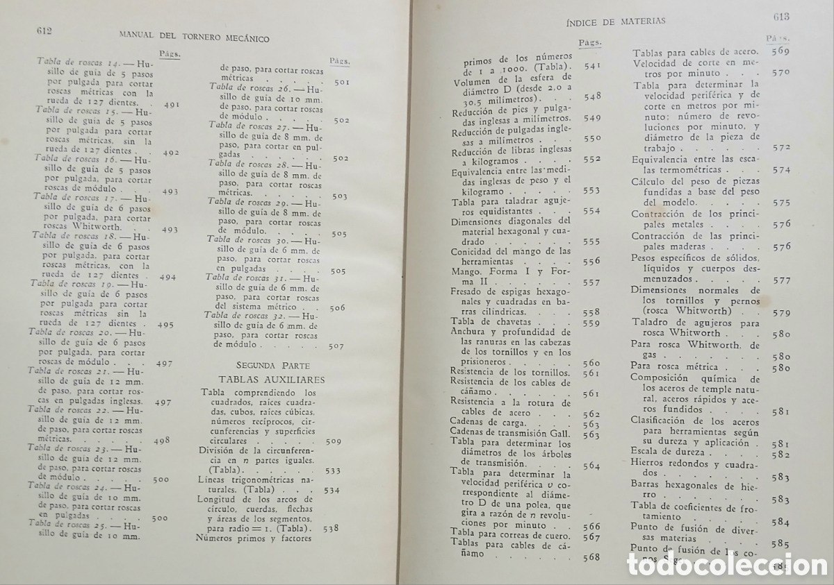 Libros antiguos: Manual moderno del tornero mec&aacute;nico - Foto 7