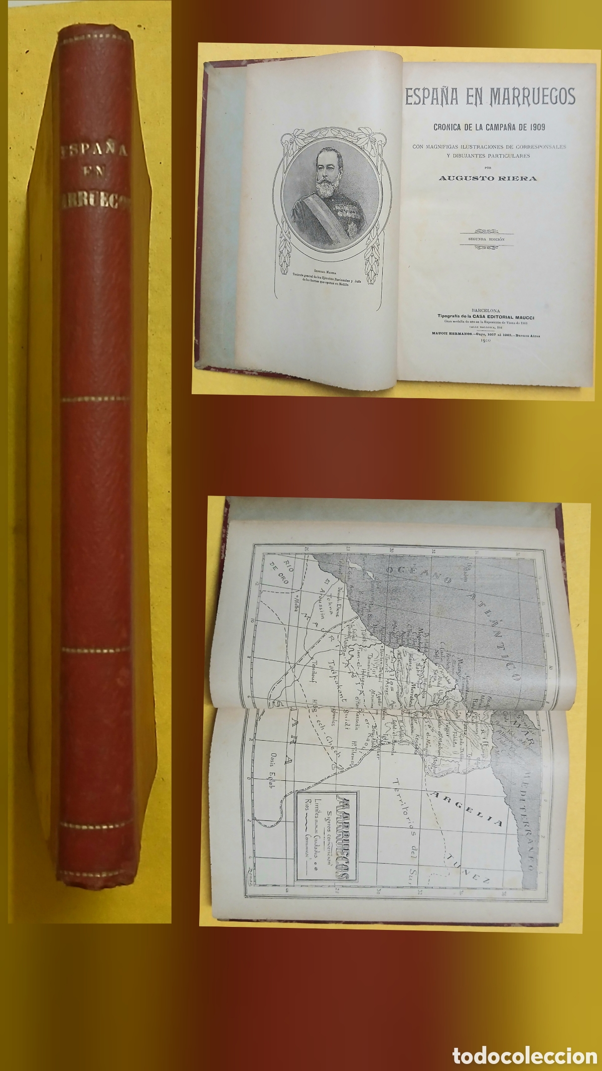 Libros antiguos: Espa&ntilde;a en Marruecos, Augusto Riera - Foto 1