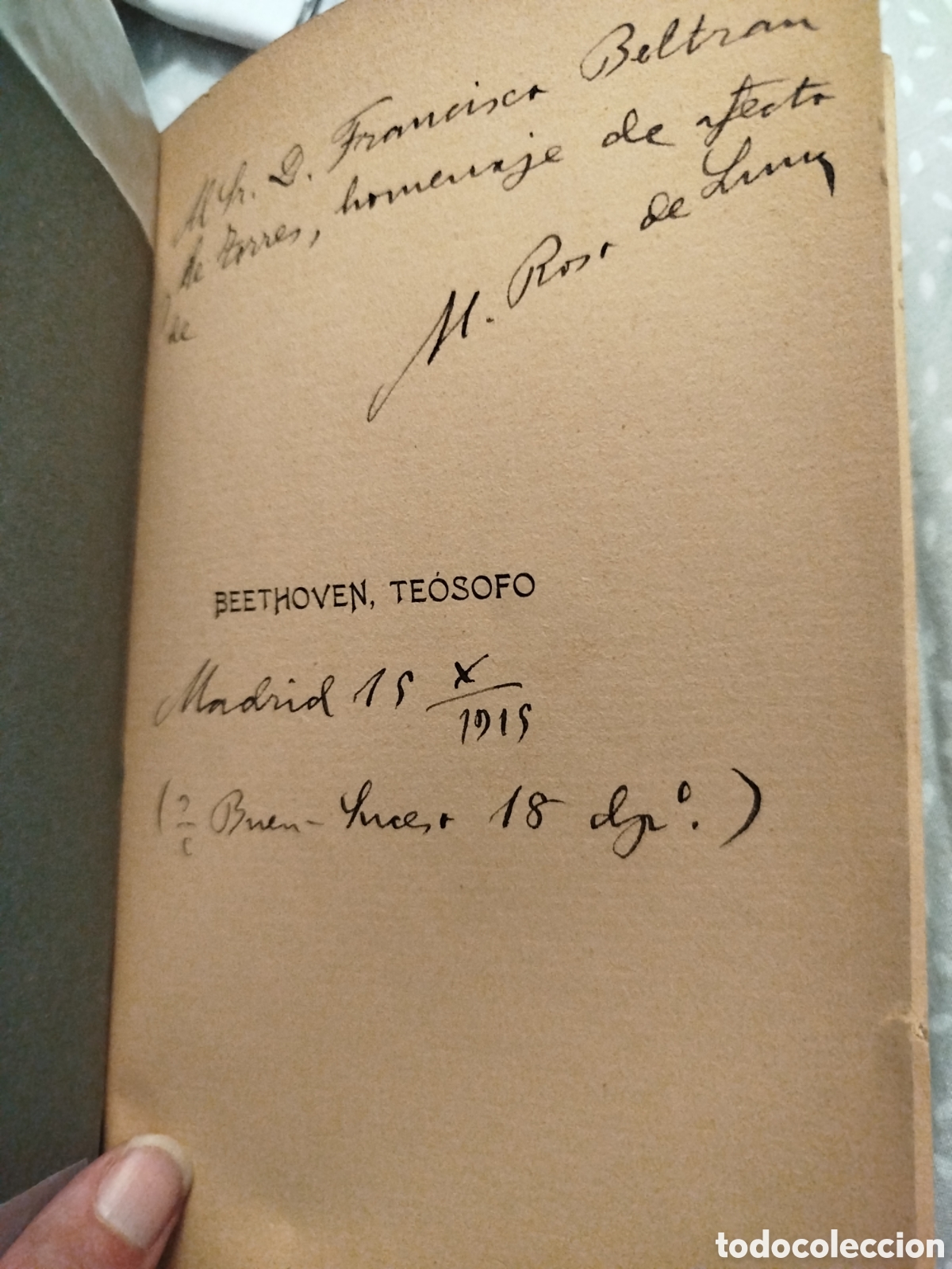 Libros antiguos: Roso de Luna. Beethoven, te&oacute;sofo. - Foto 2