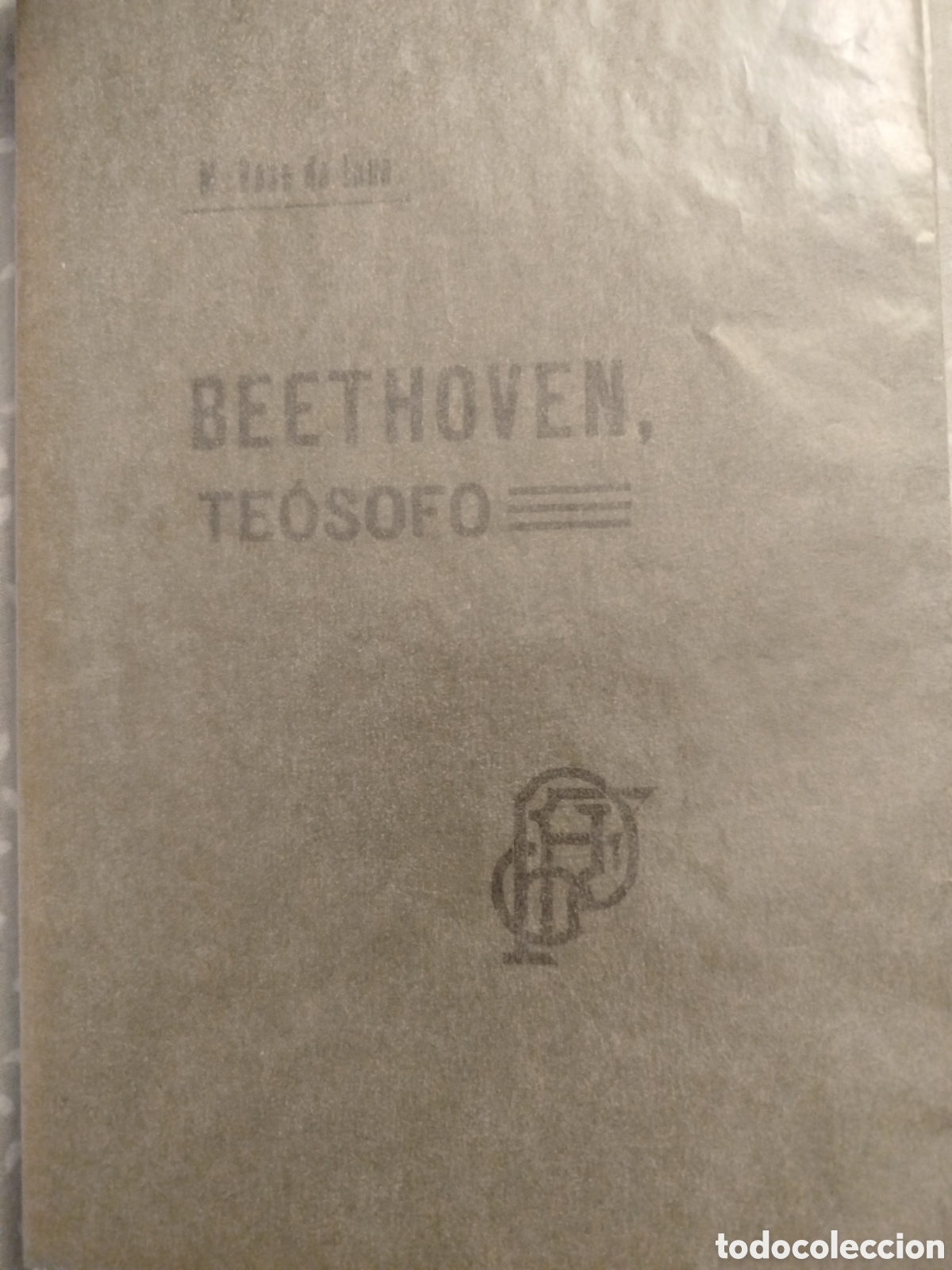 Libros antiguos: Roso de Luna. Beethoven, te&oacute;sofo. - Foto 1