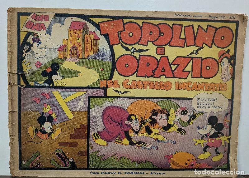 Libros antiguos: Topolino e Orazio nel castello incantato - Walt Disney - Casa Editrice G. Nerbini - 1935 - Florencia