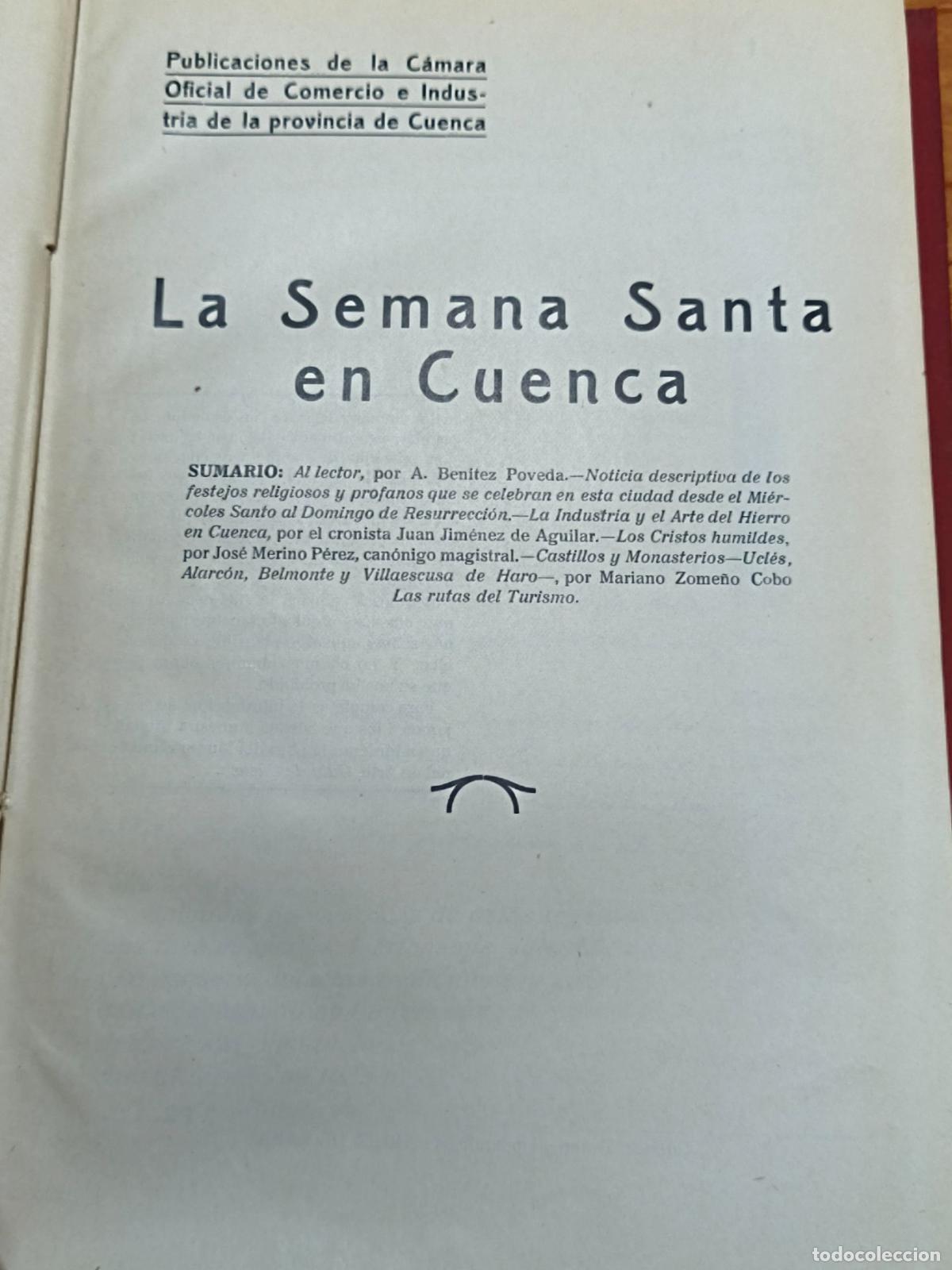 Libros antiguos: LA SEMANA SANTA DE CUENCA. - Foto 4