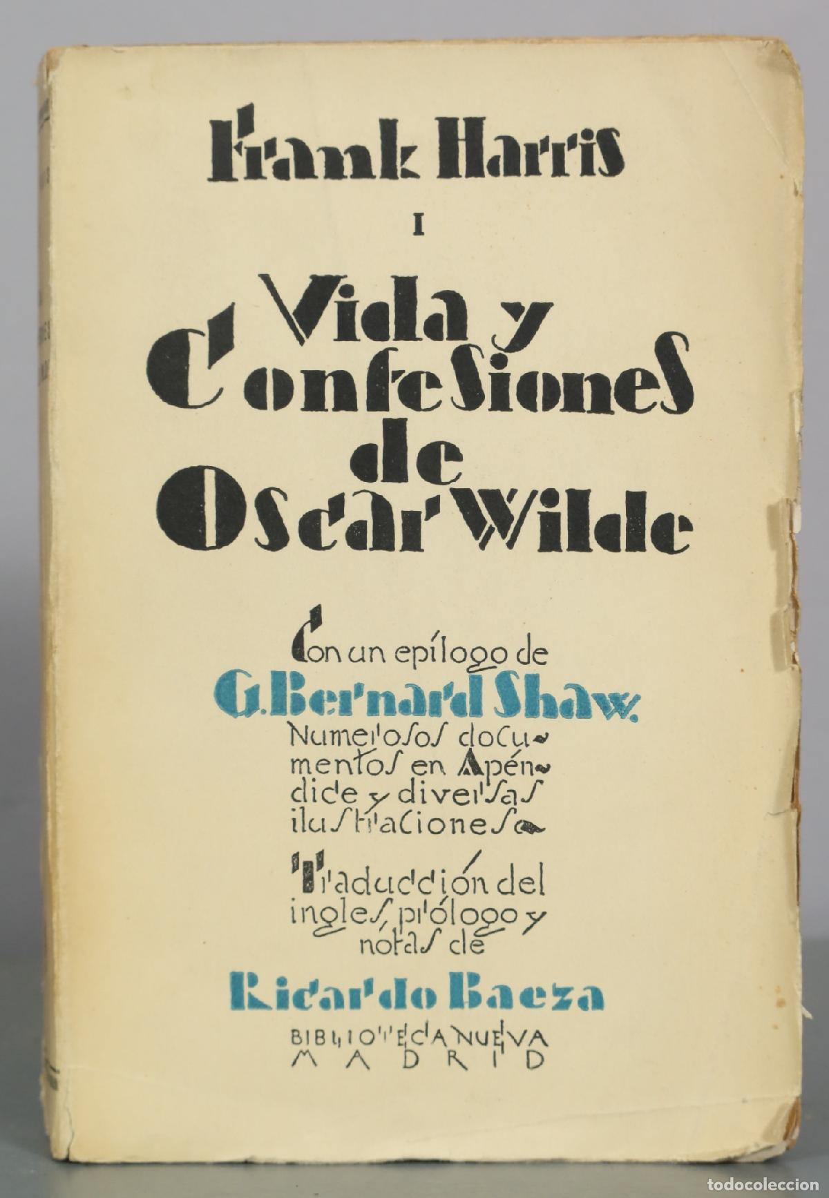 Libros antiguos: Vida y confesiones de Oscar Wilde I - Frank Harris -