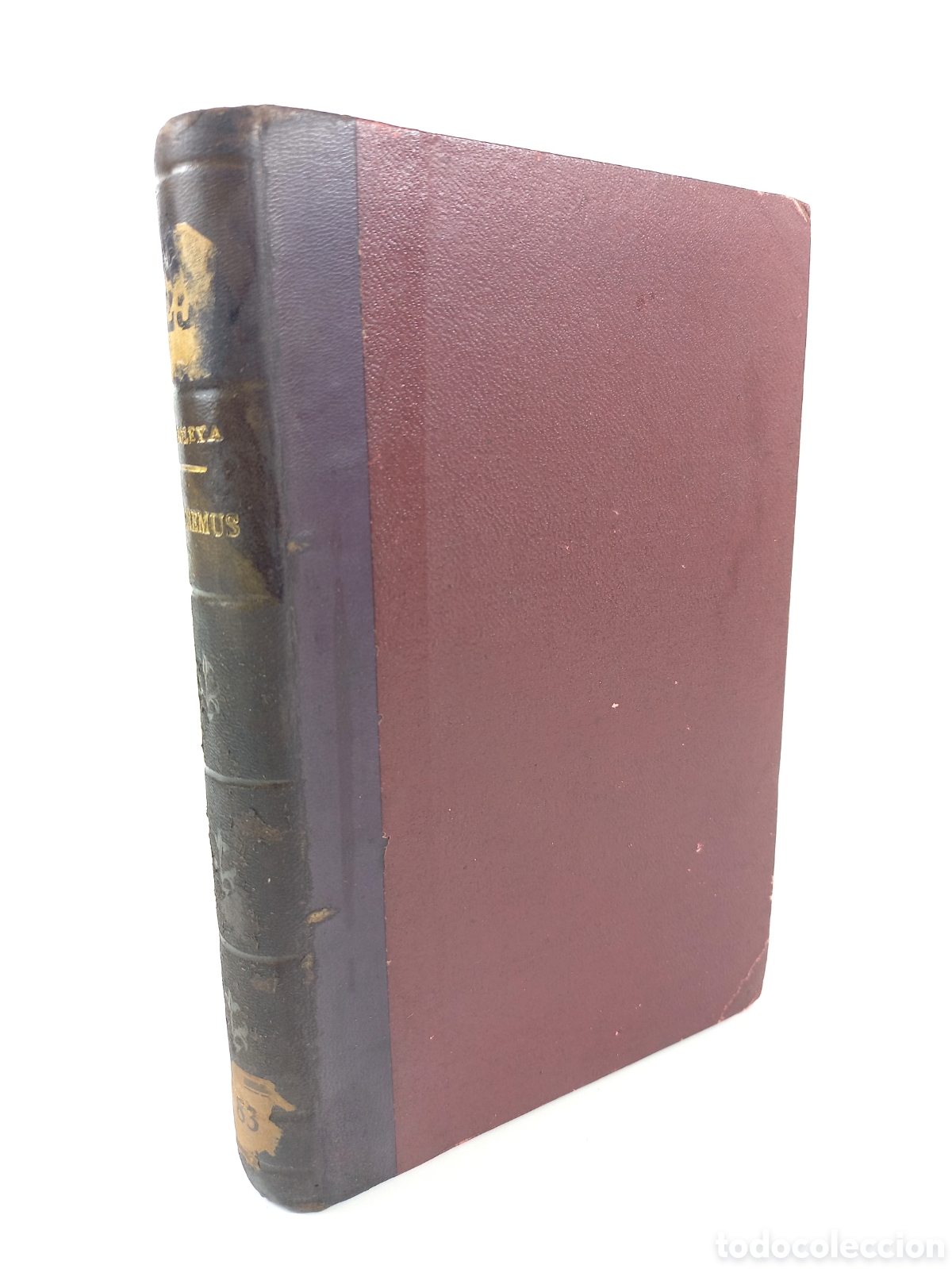 Libros antiguos: Laboremus. Cuestiones Palpitantes. Arboleya Mart&iacute;nez. Librer&iacute;a de San Jos&eacute;, 1900. Dedicado autor.