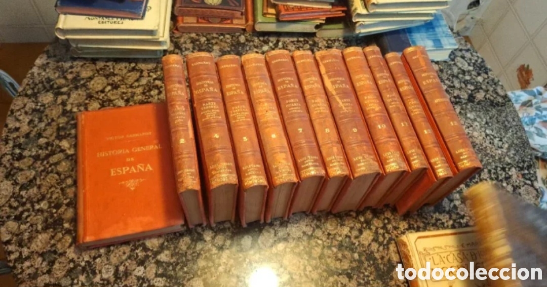 Libros antiguos: 12 DE LOS 13 TOMOS DE HISTORIA GENERAL DE ESPA&Ntilde;A. VICTOR GEBHARDT.