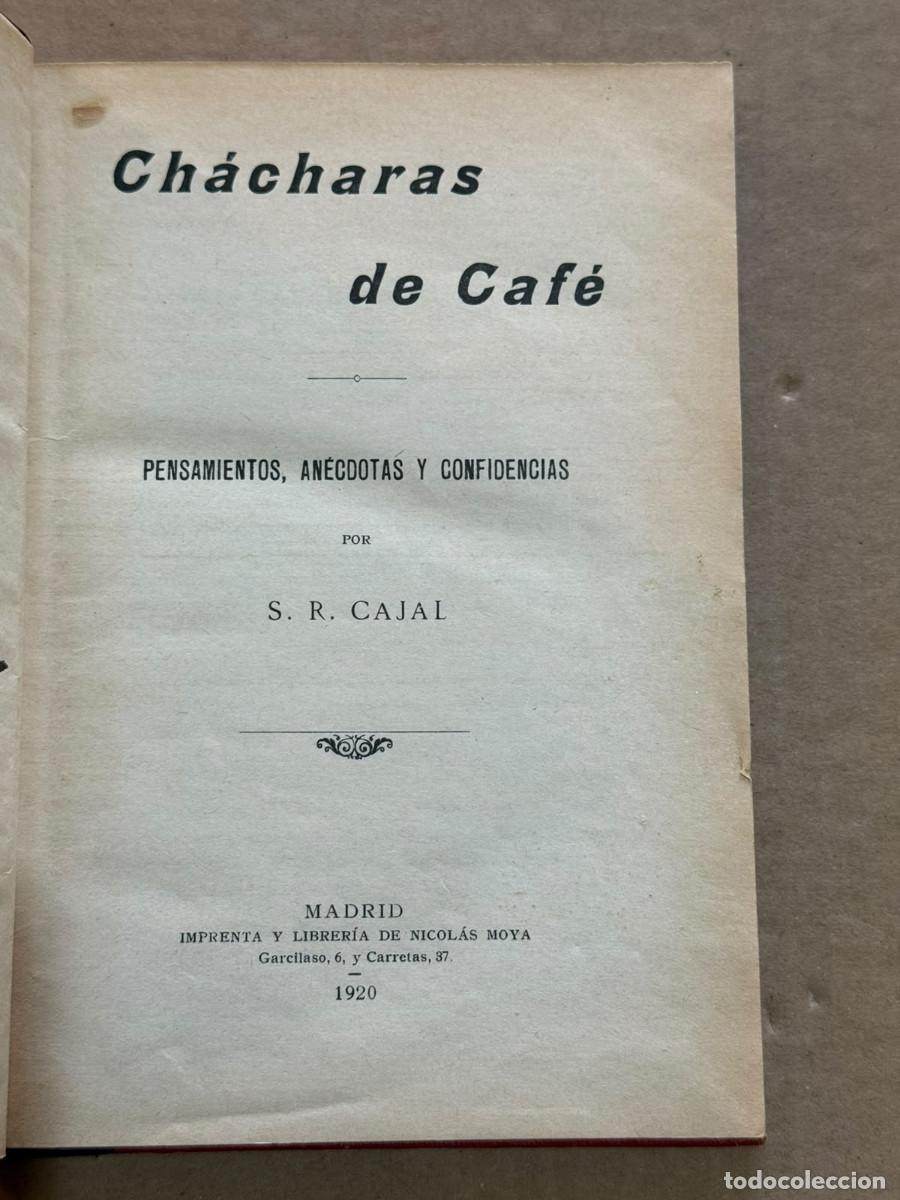 Libros antiguos: SANTIAGO RAMON Y CAJAL / CESAR JUARROS / PRIMERA EDICION / EL EJEMPLAR
