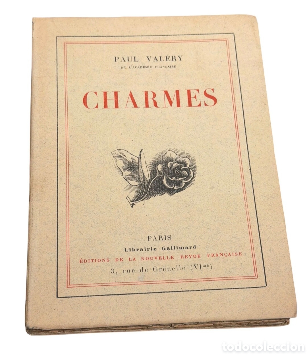 Libros antiguos: Paul Val&eacute;ry - Charmes - Edici&oacute;n Original 1922 [reimpresi&oacute;n Gallimard 1926] - Papel de China H.C. 9