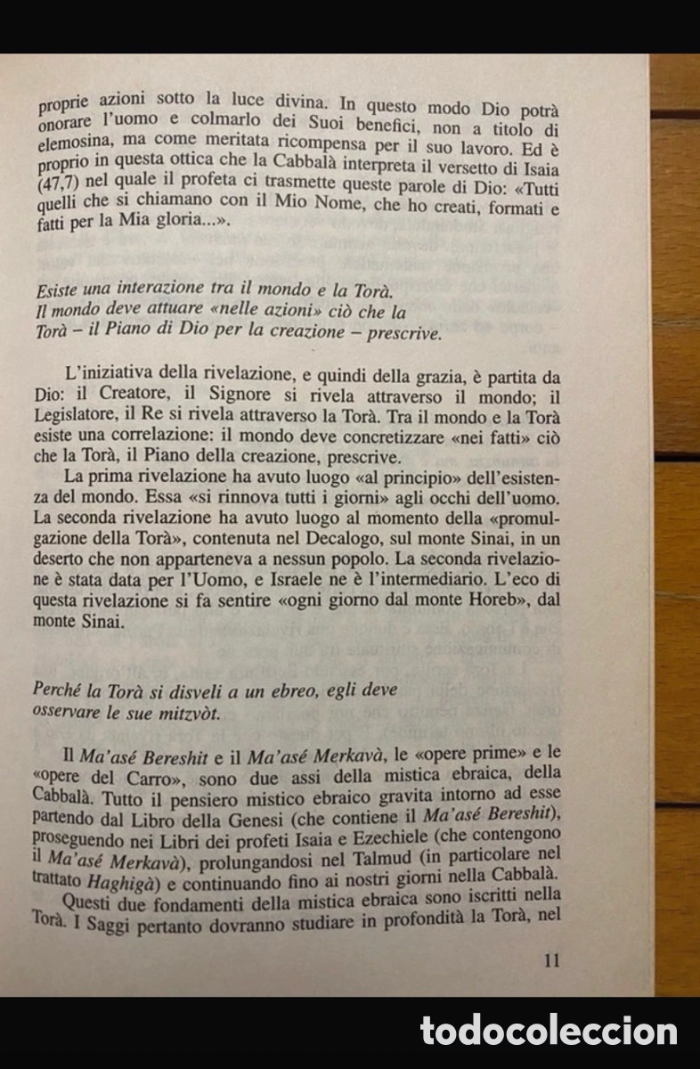 Libros antiguos: Saggezza della Cabbal&agrave; - Alexandre Safran - Foto 8