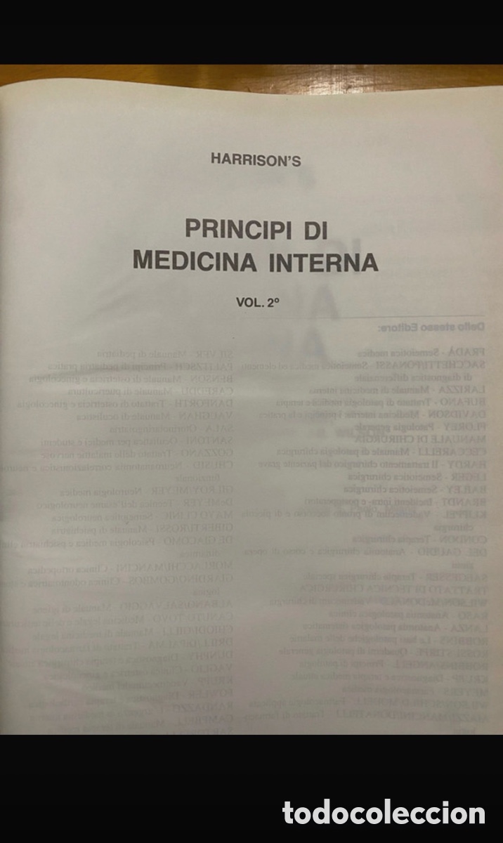 Libros antiguos: harrison principi di medicina interna - Foto 16