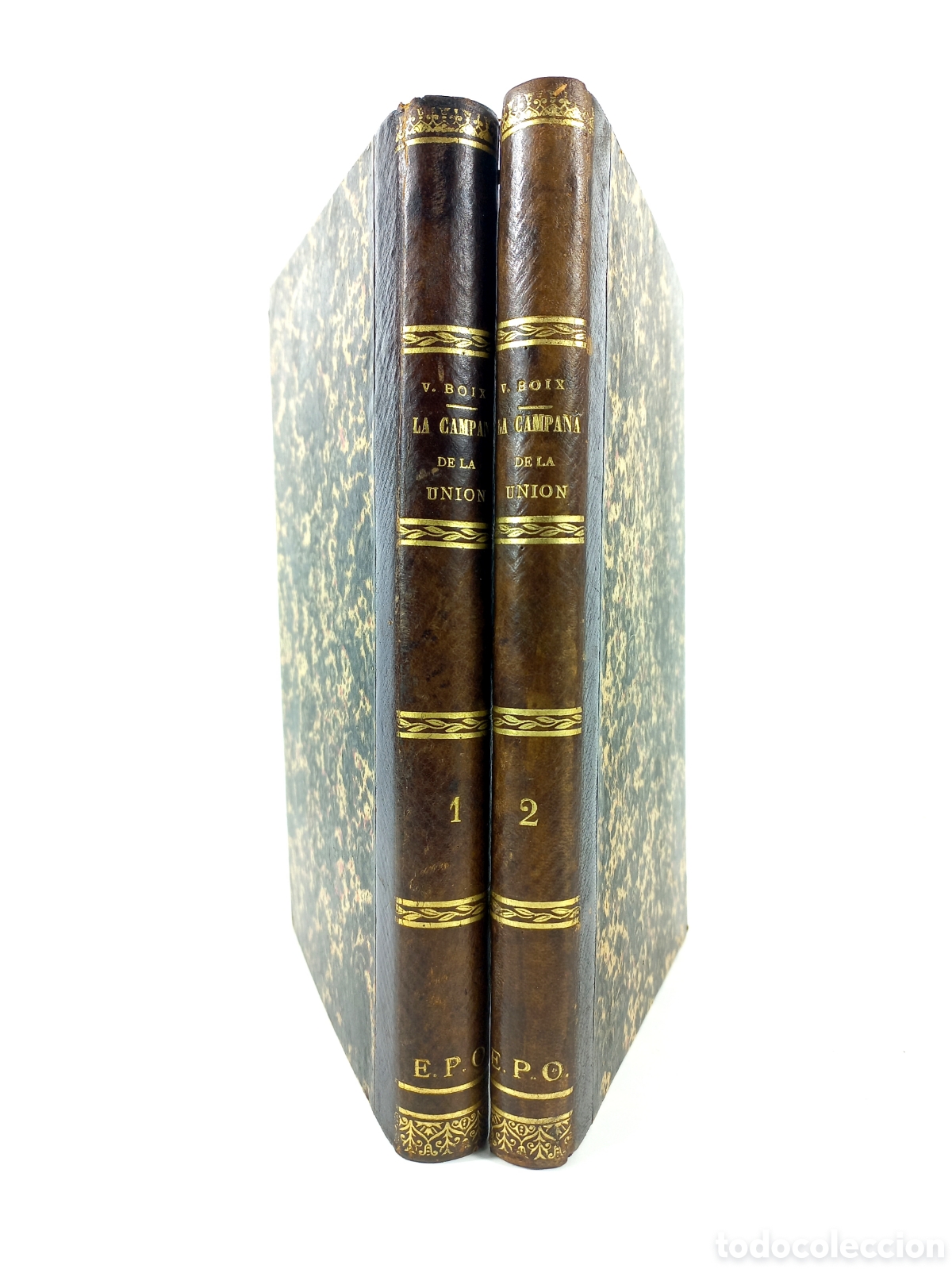 Libros antiguos: La Campana de la Uni&oacute;n. Vicente Boix. Salvador Manero, 1866. Ilustrado.