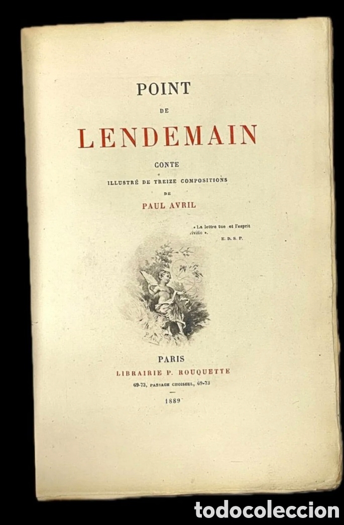 Libros antiguos: El lote m&aacute;s importante del XIX en CURIOSA despu&eacute;s del Rops Lote de 2 - AVRIL 1889 hors commerce + AY
