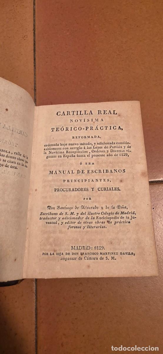Libros antiguos: Libro Manual de escribanos 1829 Madrid