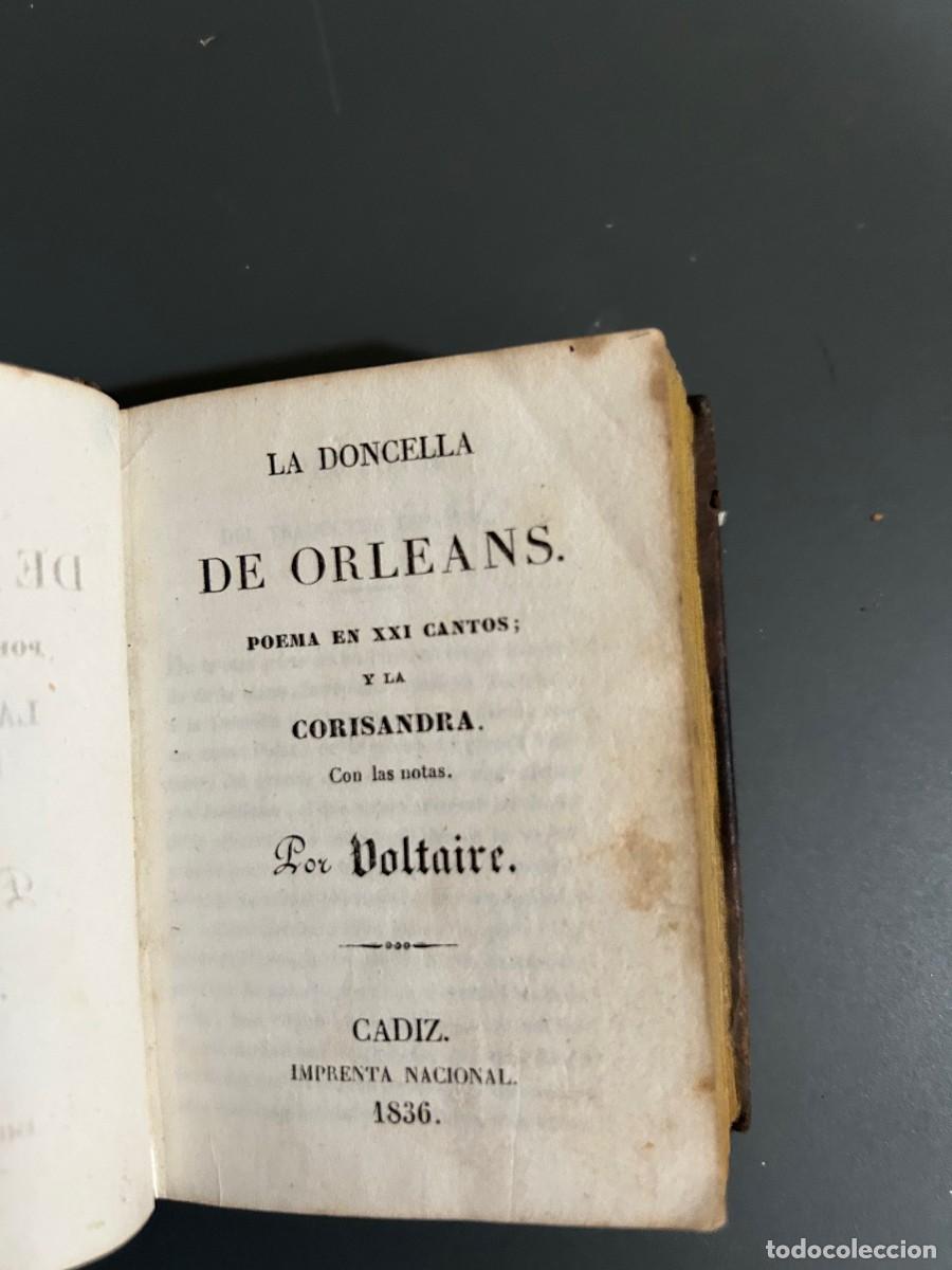 Libros antiguos: LA DONCELLA DE ORLEANS. VOLTAIRE. CADIZ 1836 - Foto 2