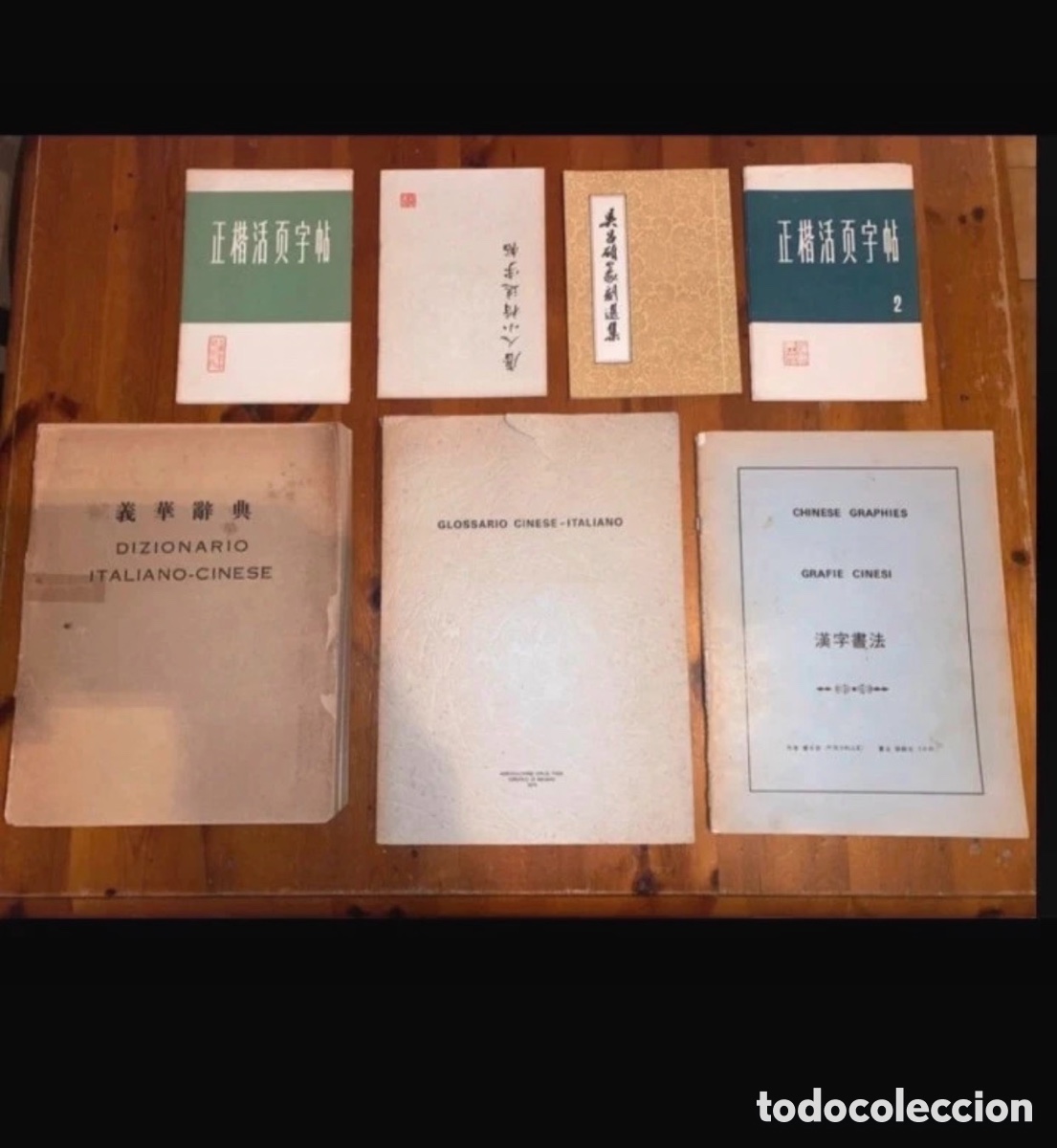 Libros antiguos: lotto d'epoca per lo studio della lingua e della calligrafia cinese