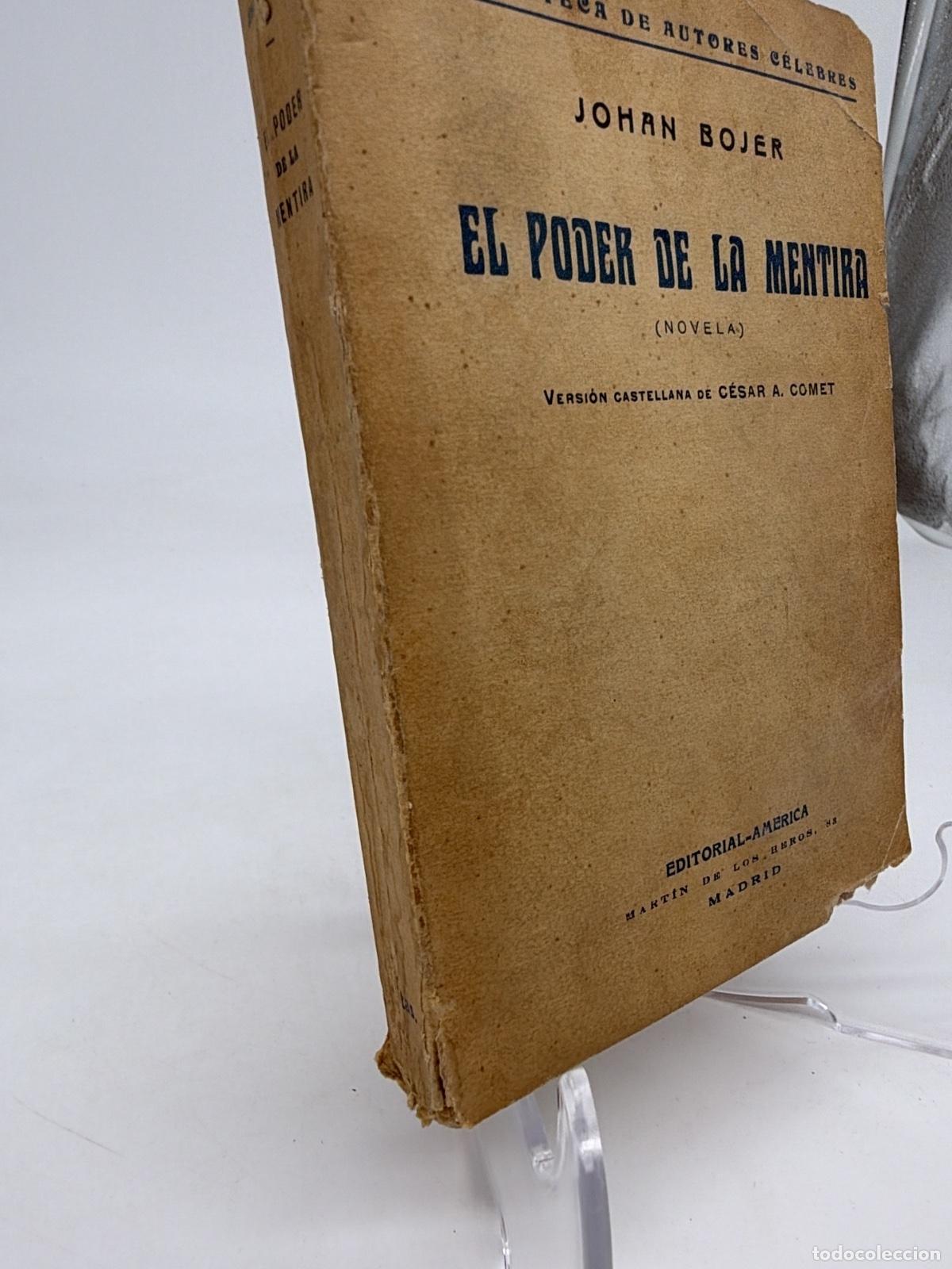 Libros antiguos: El poder de la mentira | Johan Bojer | Editorial America - Foto 2