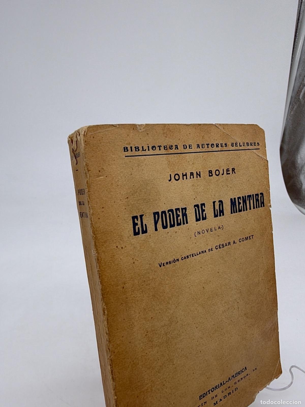 Libros antiguos: El poder de la mentira | Johan Bojer | Editorial America - Foto 3