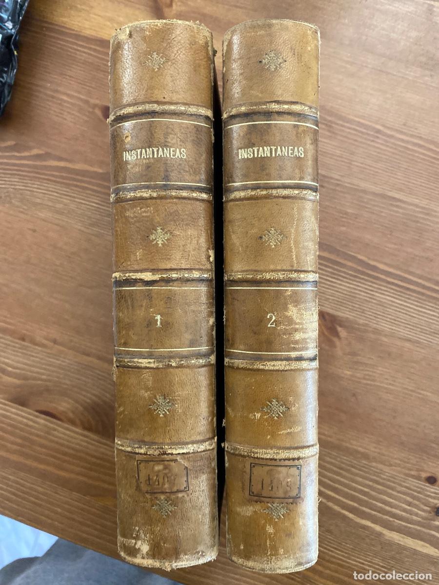 Libros antiguos: INSTANTANEAS REVISTA SEMANAL DE ARTES Y LETRAS NUM 1 OCT 1898 AL NUM 65 DIC 1899 2 TOMOS