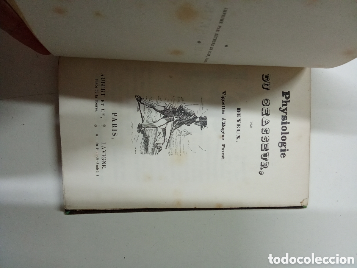 Libros antiguos: Physiologie du Chasseur - Foto 3