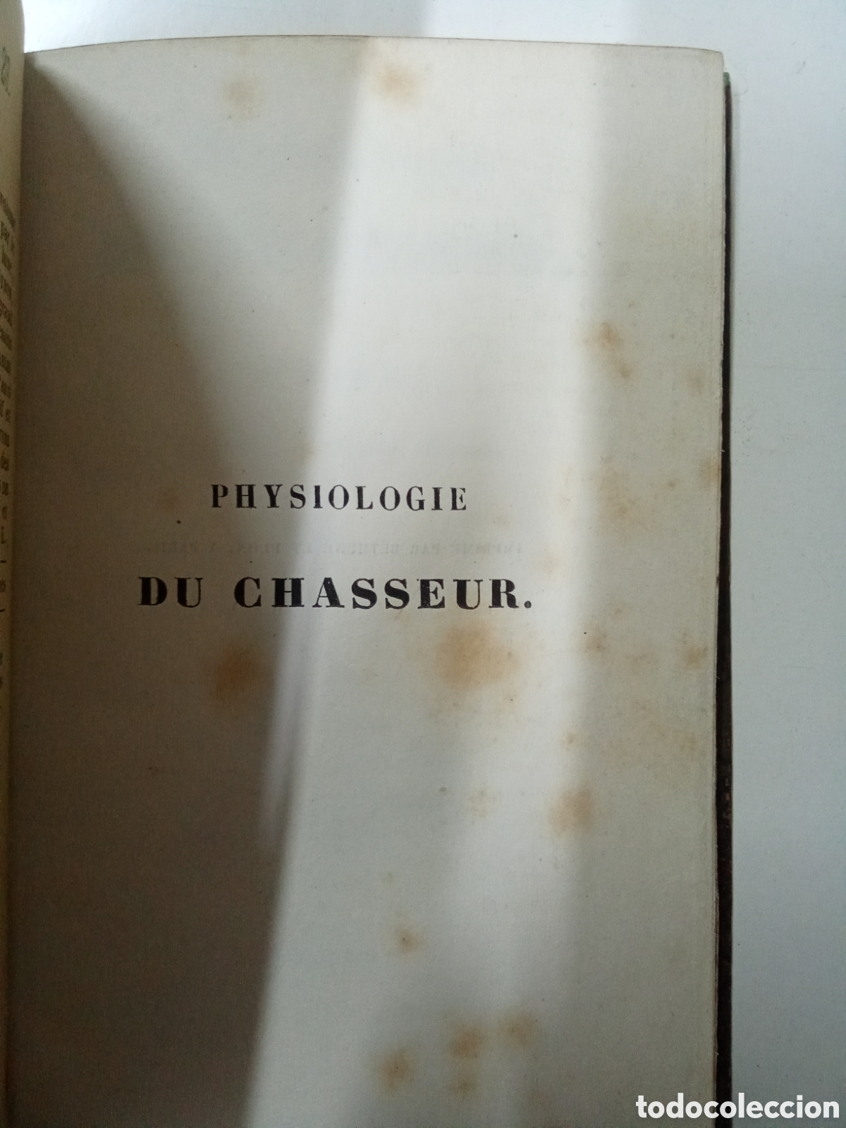 Libros antiguos: Physiologie du Chasseur - Foto 5
