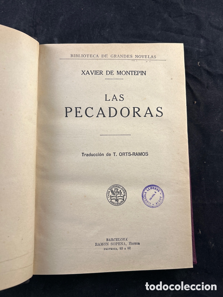 Libros antiguos: Las pecadoras, de Xavier de Mont&eacute;pin