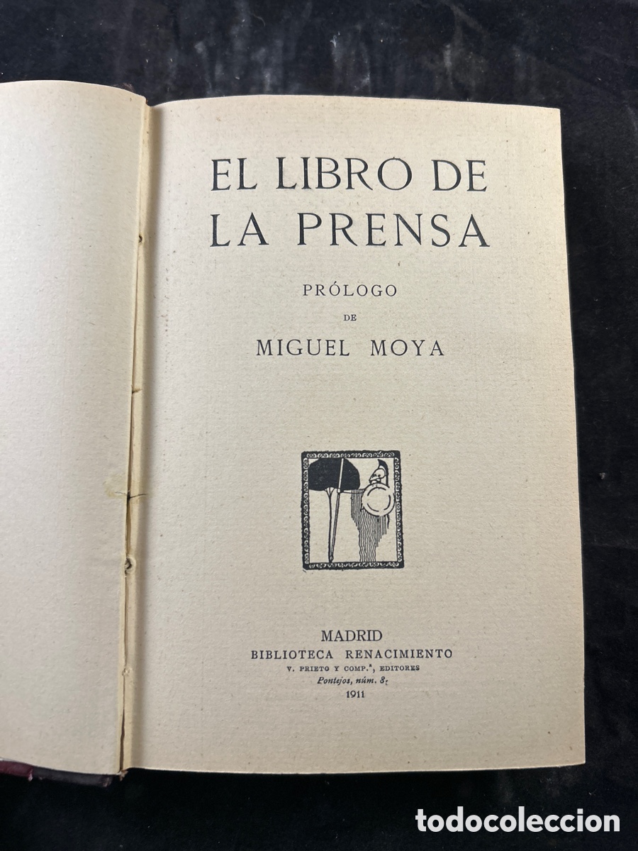 Libros antiguos: libro de la prensa, publicado en Madrid en 1911