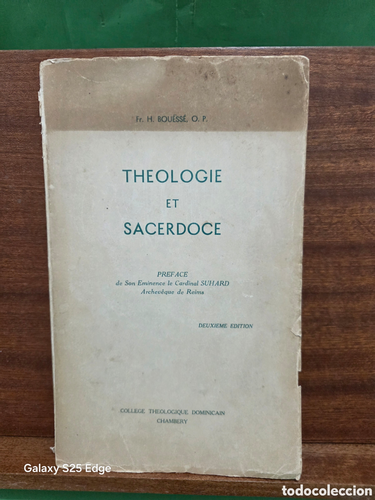 Libros antiguos: ANTIGUO LIBRO..1938...&rdquo;&rdquo;THEOLOGIE ET SACERDOCE&rdquo;&rdquo;...FR. H. BOU&Egrave;SS&Eacute;, O.P....COLLEGE THEO..DOMINICAIN .
