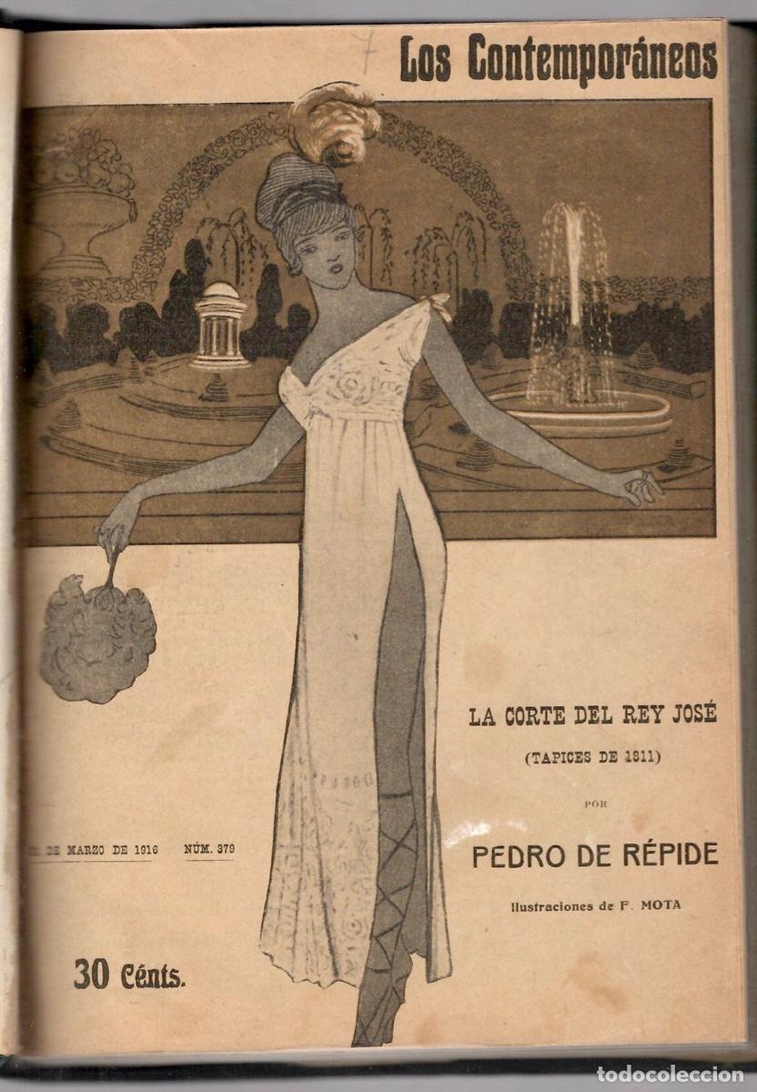 Libros antiguos: TOMO ENCUADERNADO CON NUMEROS DE LOS CONTEMPORANEOS Y NUMEROS EL CUENTO SEMANAL 1909-1916