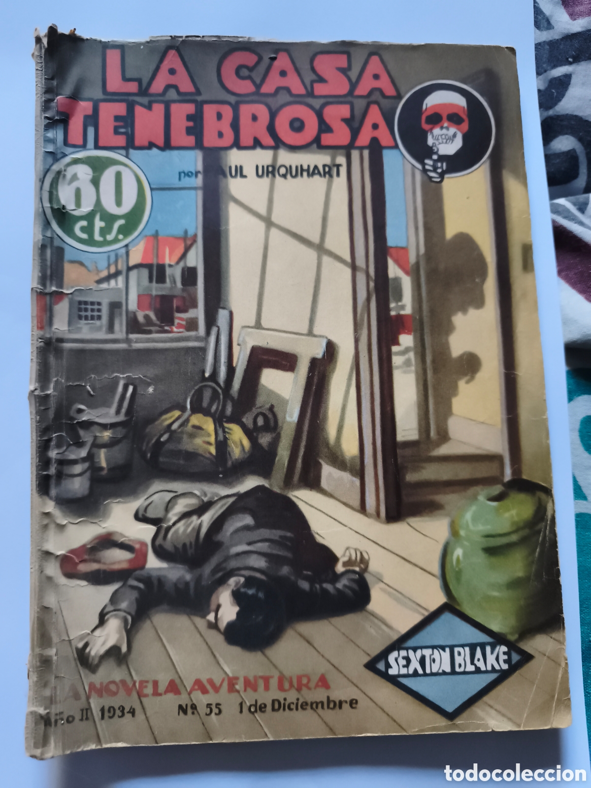 Libros antiguos: LA NOVELA AVENTURA A&Ntilde;O II DIC 1934 N-55